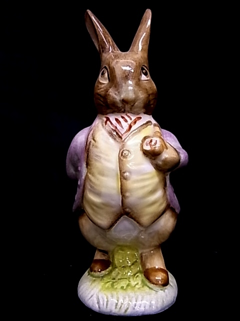 e10788　英国　BESWICK　BEATRIX POTER'S　ベスウィック　フィギュリン　陶器人形　Mr.Benjamin Bunny　1965年　⑧_画像2