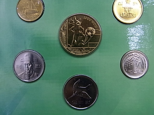 e10811 2002 FIFA WORLD CUP KOREA JAPAN 日韓ワールドカップ 2001年記念コイン 貨幣セットの画像5