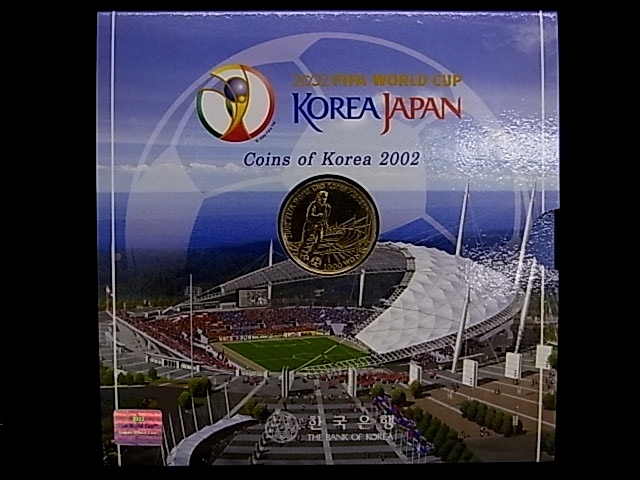 e10812 2002年 FIFA WORLD CUP KOREA JAPAN サッカー 日韓ワールドカップ 記念コイン 貨幣セットの画像1