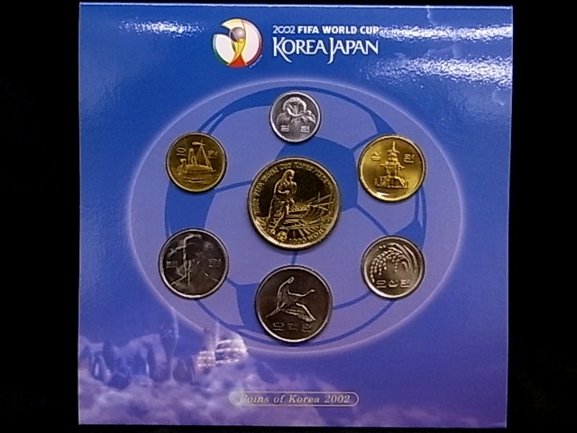 e10812 2002年 FIFA WORLD CUP KOREA JAPAN サッカー 日韓ワールドカップ 記念コイン 貨幣セットの画像3