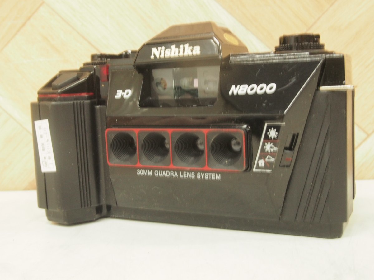 ☆【1K1116-27】 Nishika ニシカ 3Dカメラ 4眼 フィルムカメラ N8000 30㎜ QUADRA LENS SYSTEM ジャンク_画像1