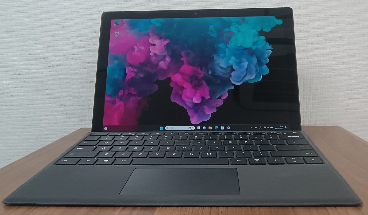 Microsoft Surface Pro 6 ブラック i7-8650U/MEM:8GB/SSD:256GB/Win11 Home/顔認証、タイプカバー(US配列)付き_画像1