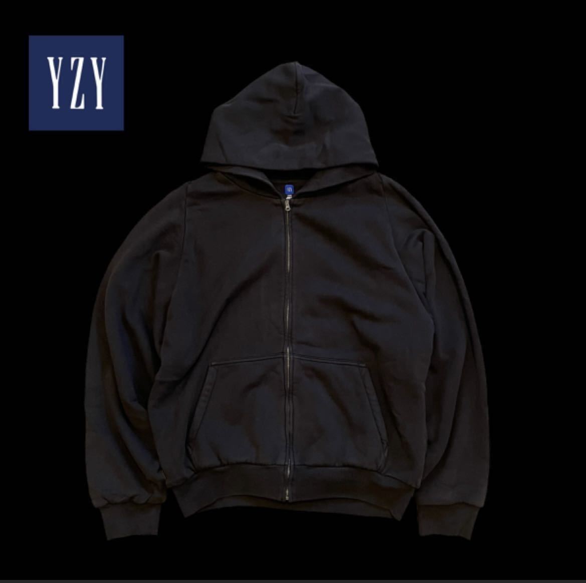 2022s Yeezy × Gap doubleface wide silhouette zip up sweat hoodie