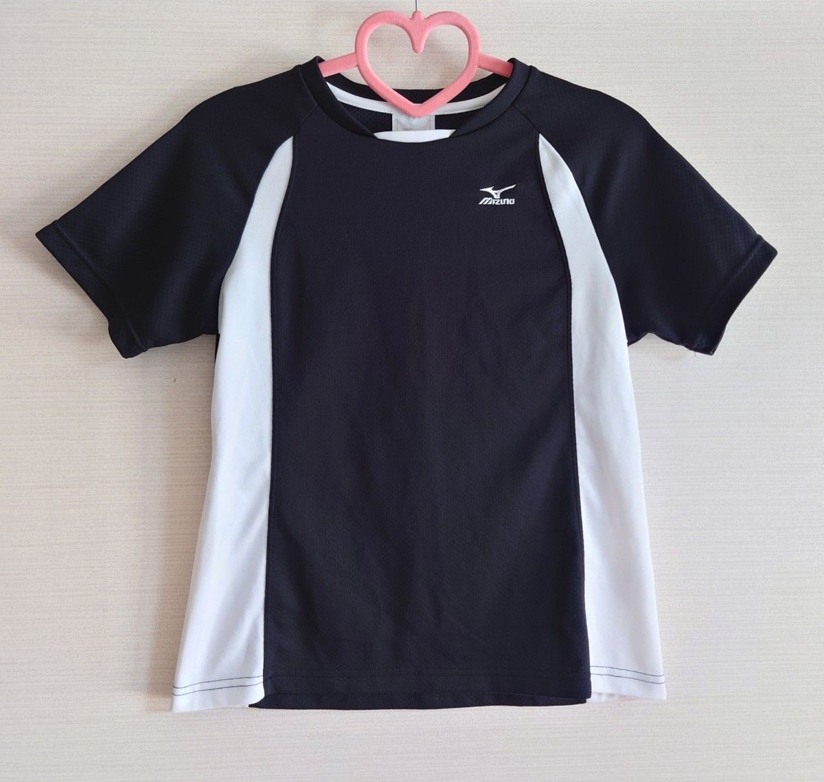MIZUNO ミズノ レディース トップス スポーツウェア シャツ 半袖 ブラック 黒 ホワイト 白 Sサイズ