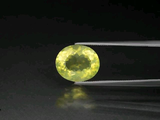 No.238 レモンクォーツ 約3.44ct 約11.3mm×9.5mm ブラジル産