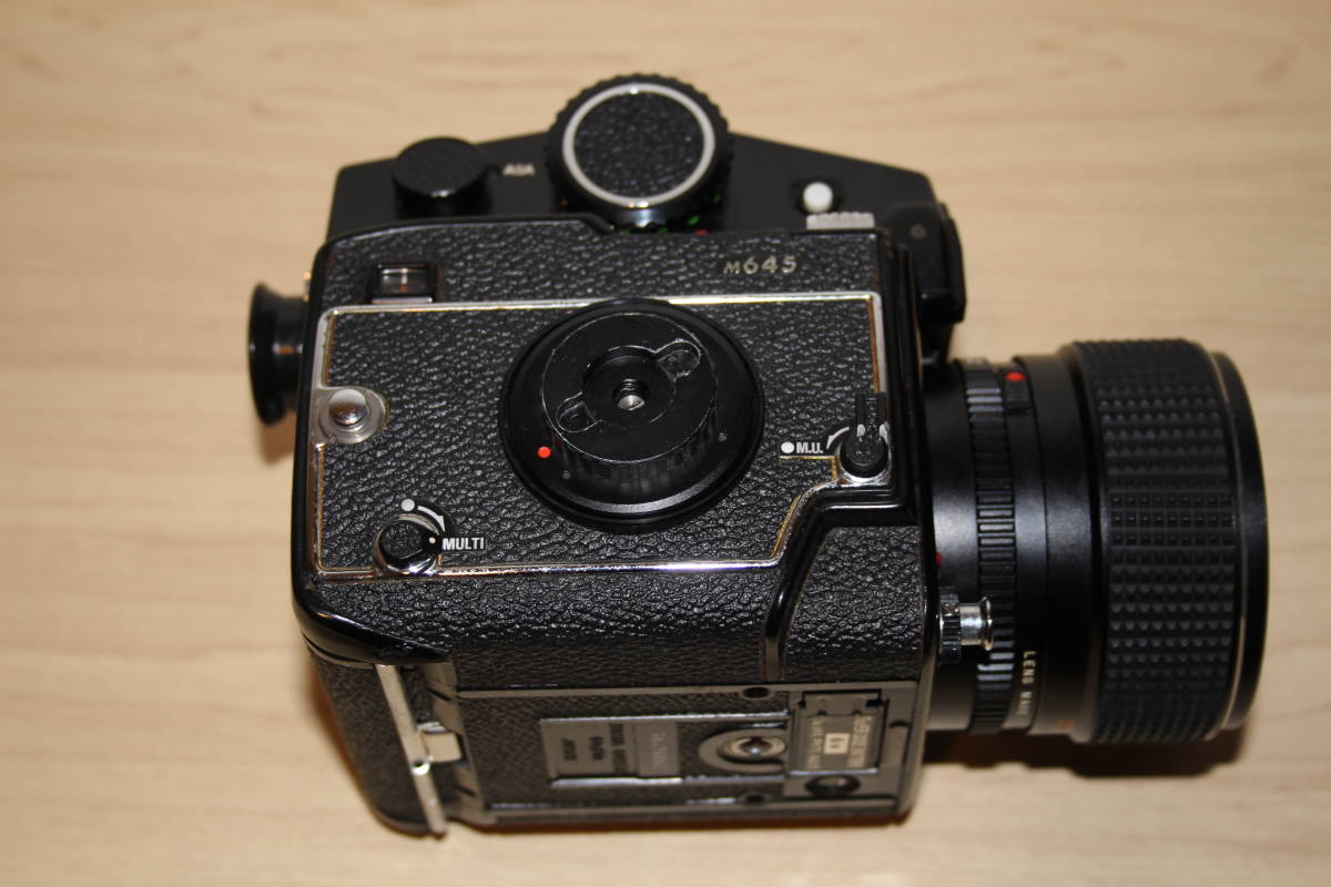 ジャンク MAMIYA マミヤ M645 中判カメラ Sekor C F1.9 80mm レンズ付き_画像5