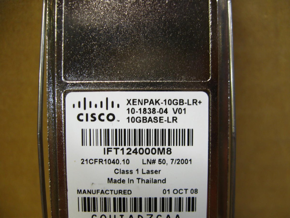 ▽CISCO 10-1838-04 V01 XENPAK-10GB-LR+ 10GBASE-LR Transceiver Module 中古_画像5