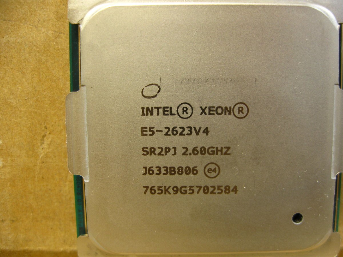 ▽Intel Xeon E5-2623V4 2.60GHz SR2PJ 4コア 10M 8GT/s 85W LGA2011-3 中古 インテル_画像3