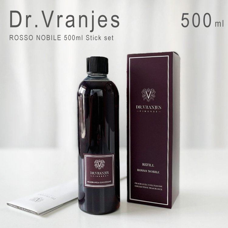 新品 1円スタート Dr.Vranjes ドットールヴラニエス デュフューザー ルームフレグランス ROSSO NOBILE ロッソ・ノービレ 500ml 詰め替え用_画像1