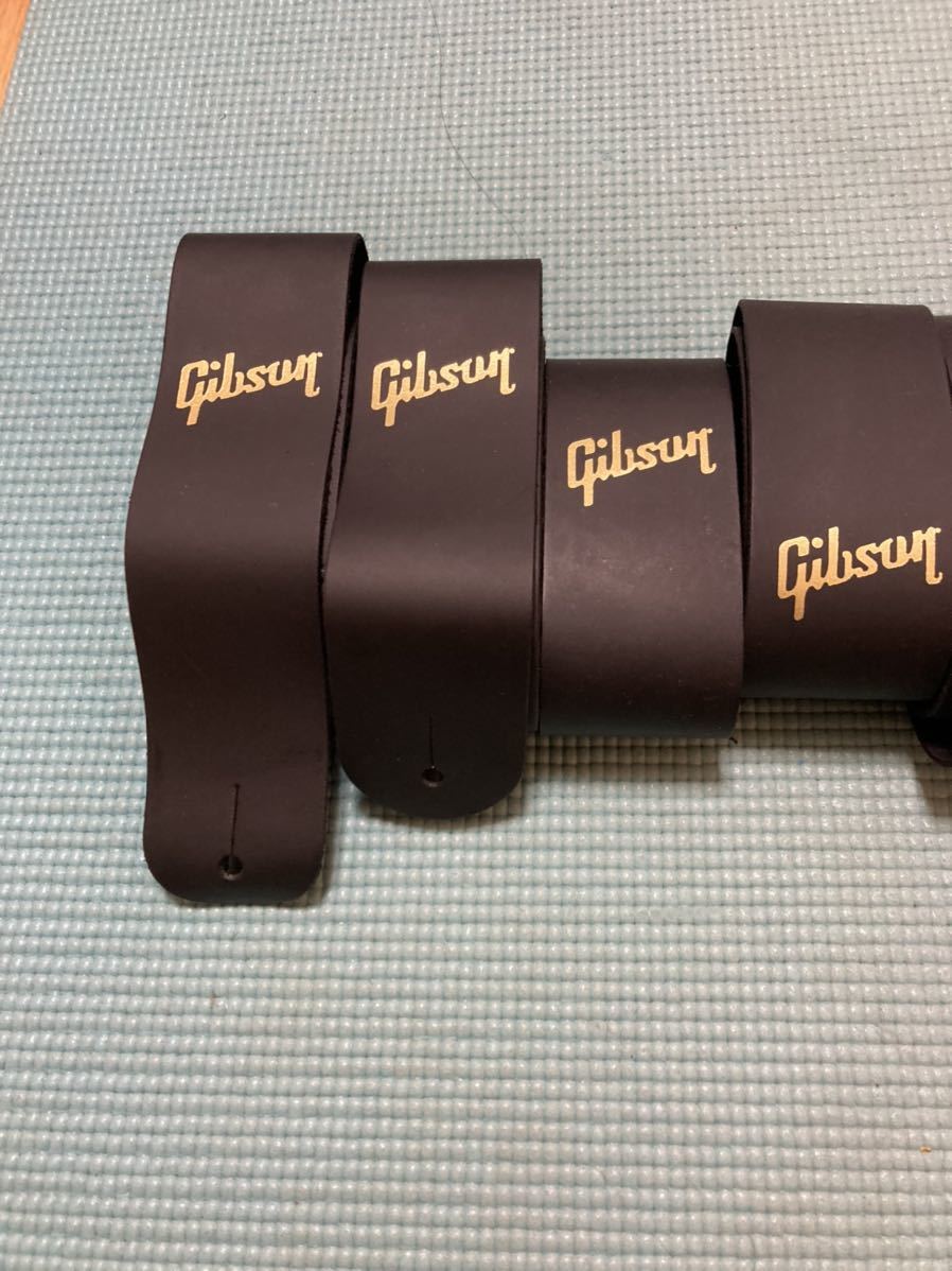 7本セット ギターストラップ ストラップ Gibson ギブソン レザー レザーストラップ 未使用品_画像3