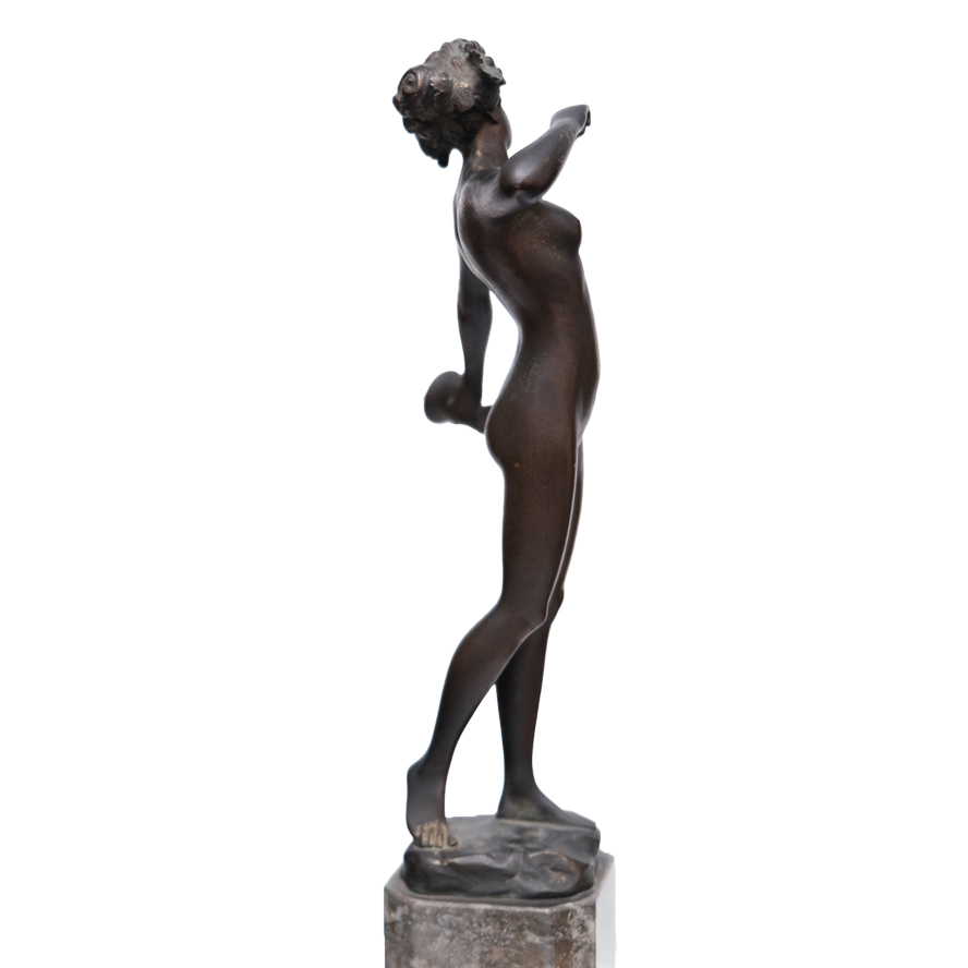 Hans Keck　ハンス・ケック (1875-1941)　ブロンズ像　裸婦像　彫刻　s-073_画像5
