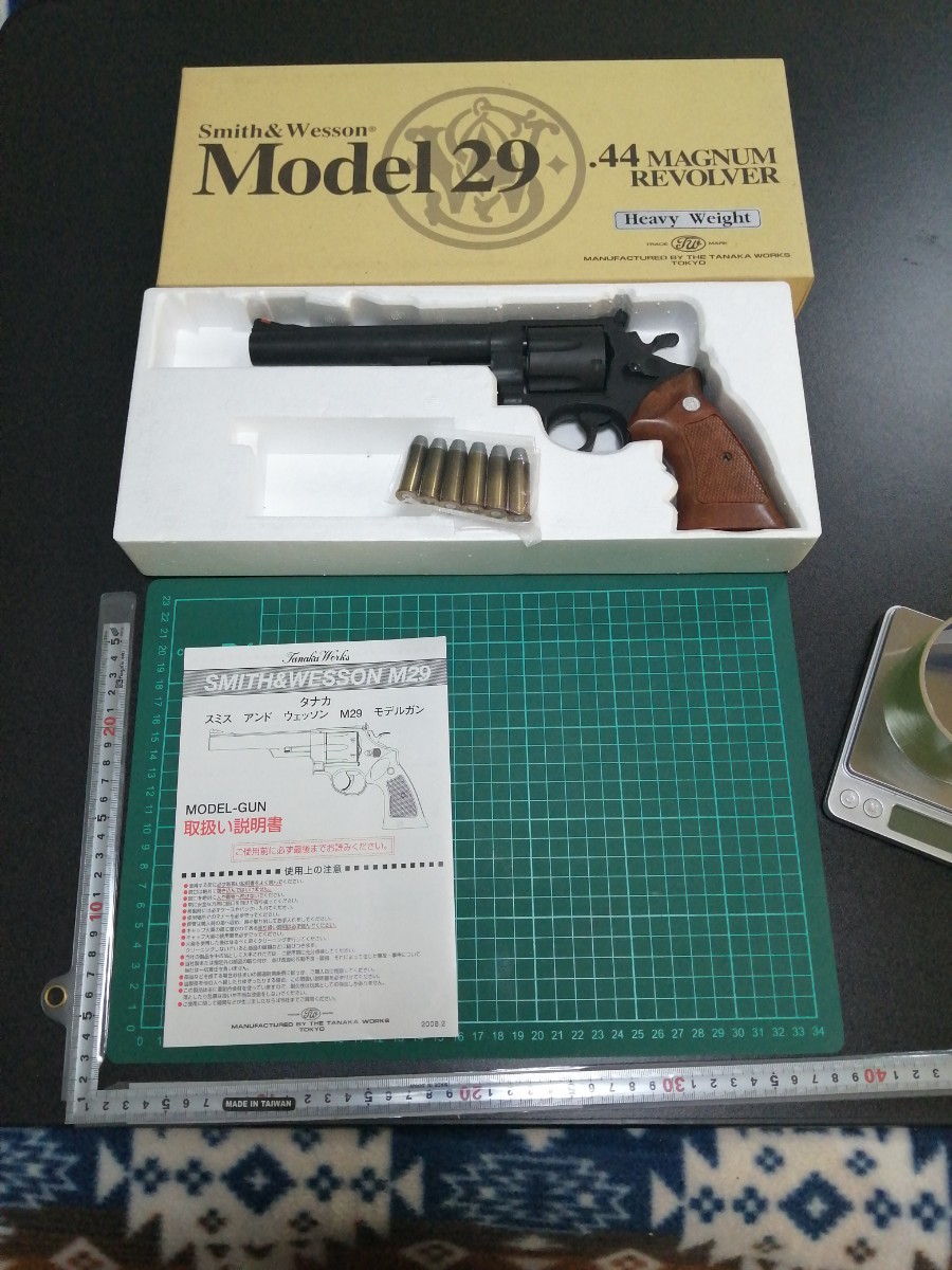 G58　モデルガン タナカ　M29 S&W　ヘビーウエイト　カートリッジ付き　インサート横　動作確認 OK　重さ　910g