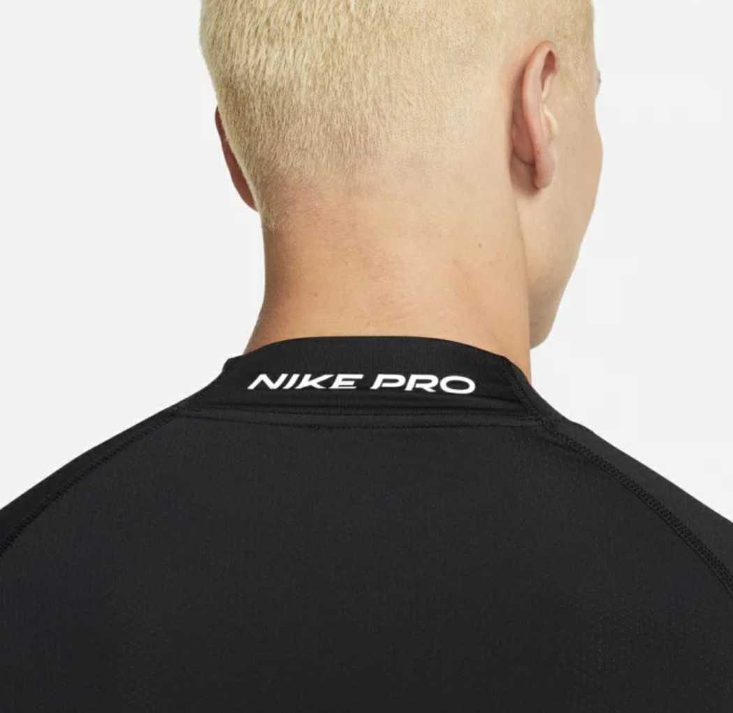 新品 NIKE PRO 長袖 コンプレッション シャツ L カットソー ナイキ プロ メンズ スポーツウェア ストレッチ 黒 白 Tシャツ_画像4