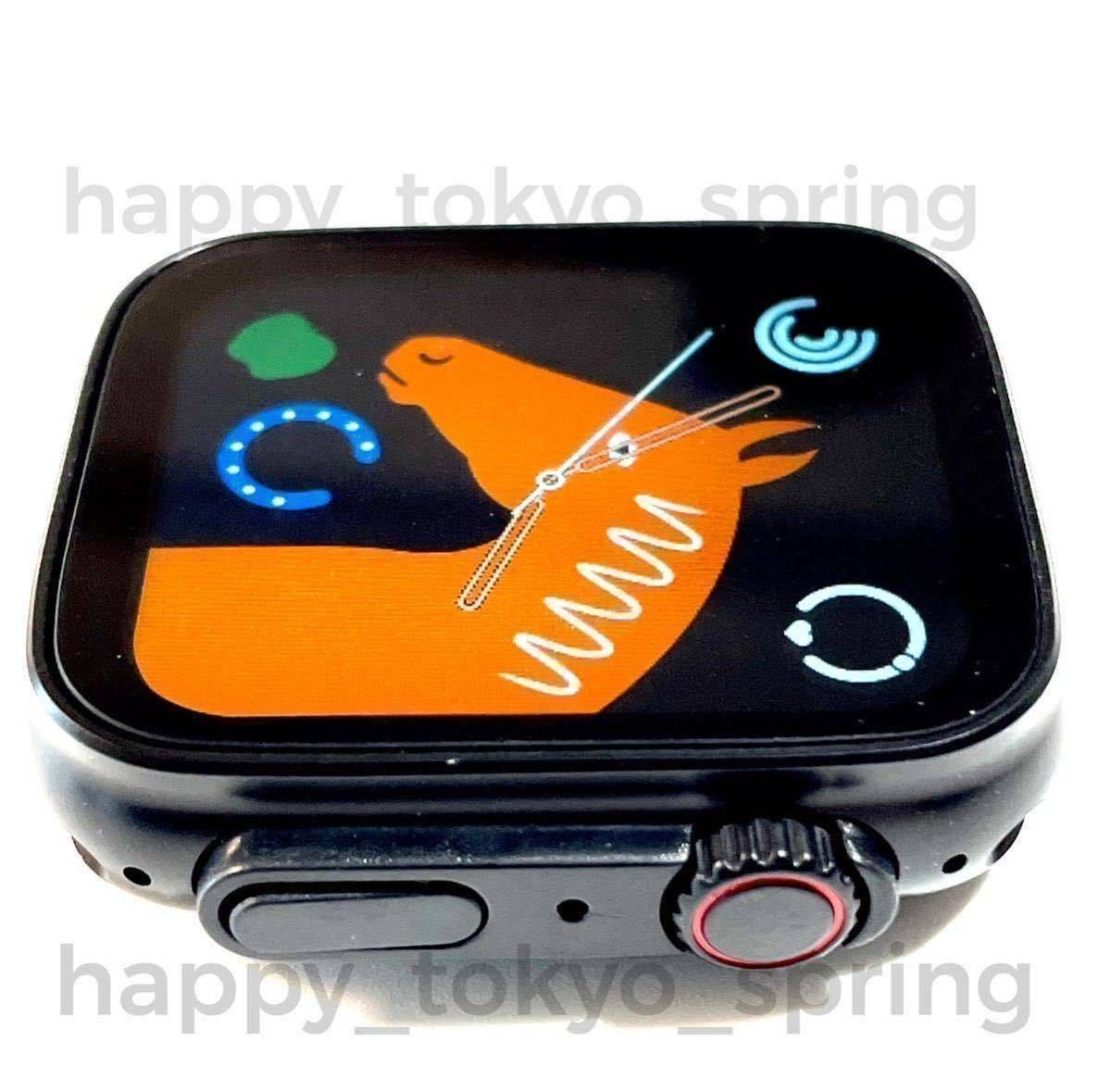 新品 Apple Watch 代替品 2.19インチ 大画面 S9 Ultra スマートウォッチ 通話 音楽 多機能 健康 スポーツ 防水 血中酸素 android 血圧._画像4