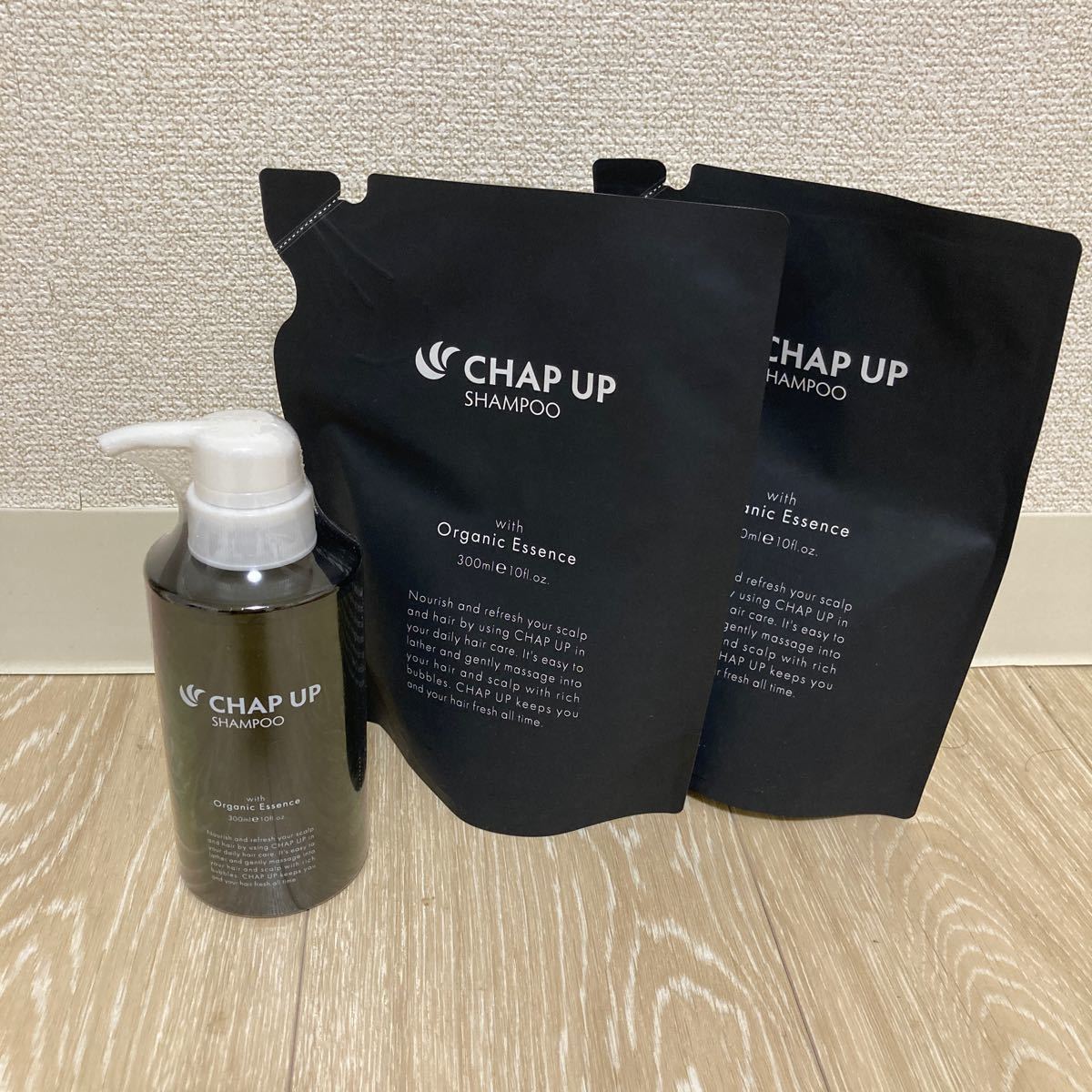 CHAP UP チャップアップシャンプー 300ml 未開封 3本セット（本体1本と詰め替え2本）_画像1