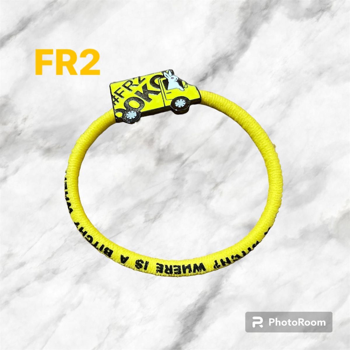 限定品】FR2 ヘアゴム バングル ブレスレット イエロー|Yahoo 限定品】FR2 ヘアゴム バングル ブレスレット イエロー|Yahoo