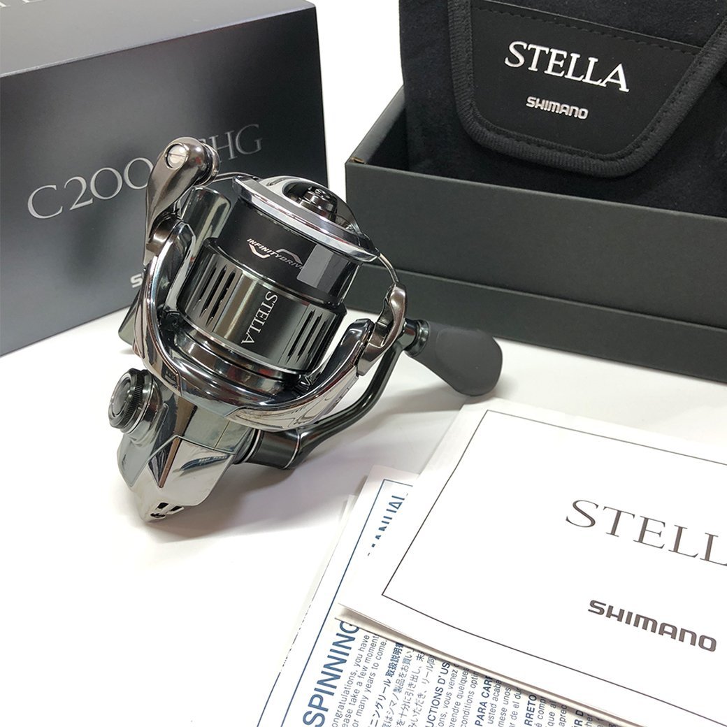 Q 【未使用】シマノ 22 ステラ C2000SHG スピニングリール 箱 説明書|SHIMANO STELLA 043849 釣具 リール_画像1