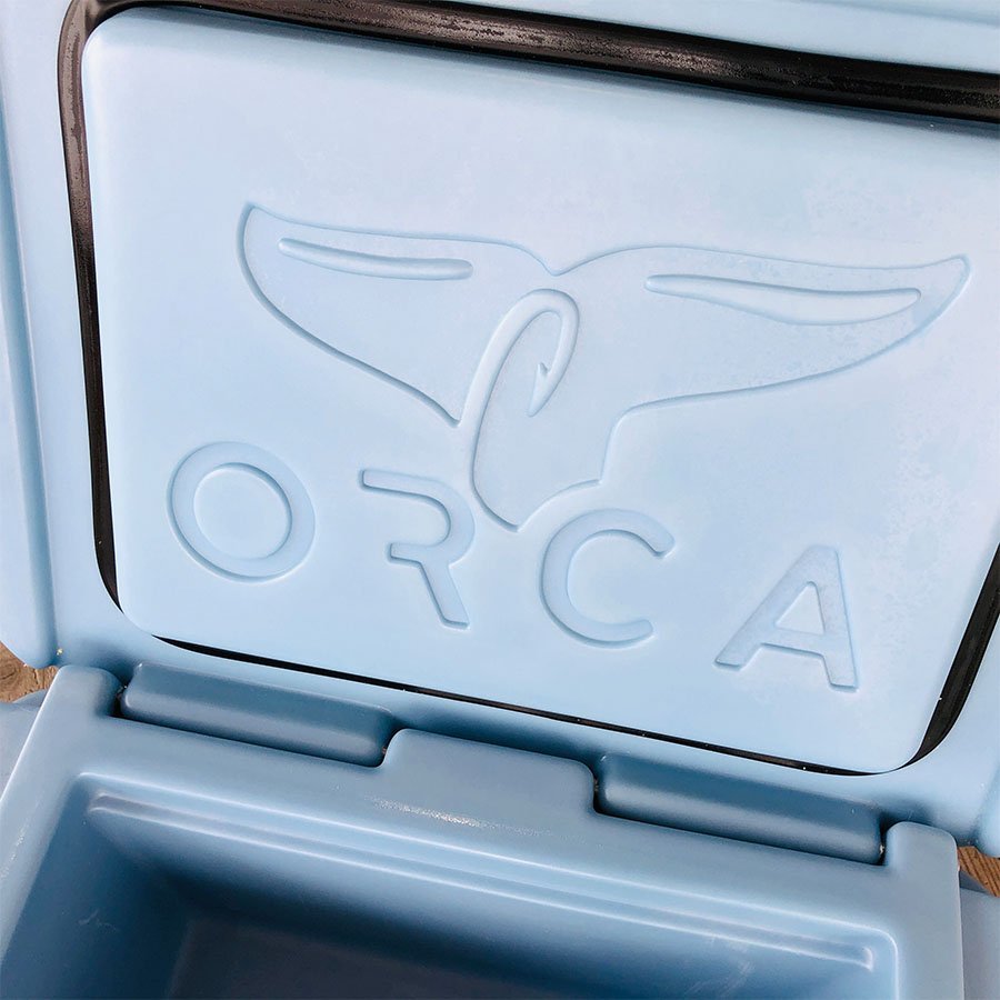 o LUKA cooler-box 26QT голубой cooler-box America производства | ORCA Coolers 26 Quart Light Blue кемпинг рыбалка кондиционер 