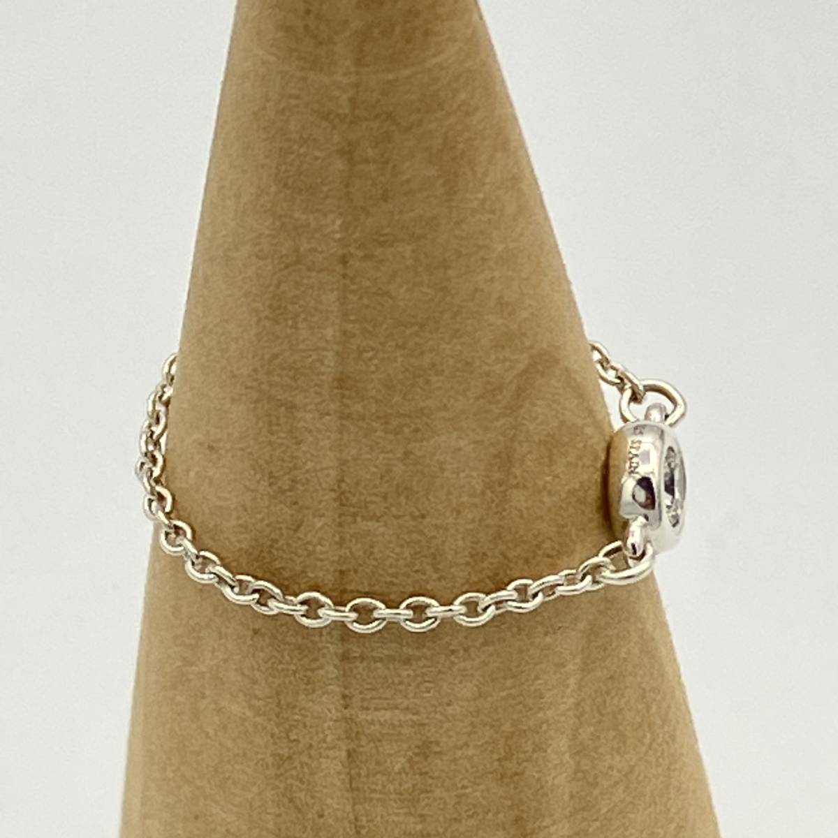 ☆ 美品 ティファニー ダイヤモンド バイザヤード チェーン リング 指輪 シルバー 925 Tiffany Silver Diamond By  The Yard Chain Ring