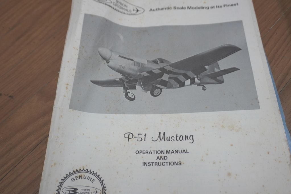 e154-4 BYRON ORIGINALS オーセンティック1/5スケール　P-51D　Mustang　マスタング　エンジン付き　飛行機　_画像10