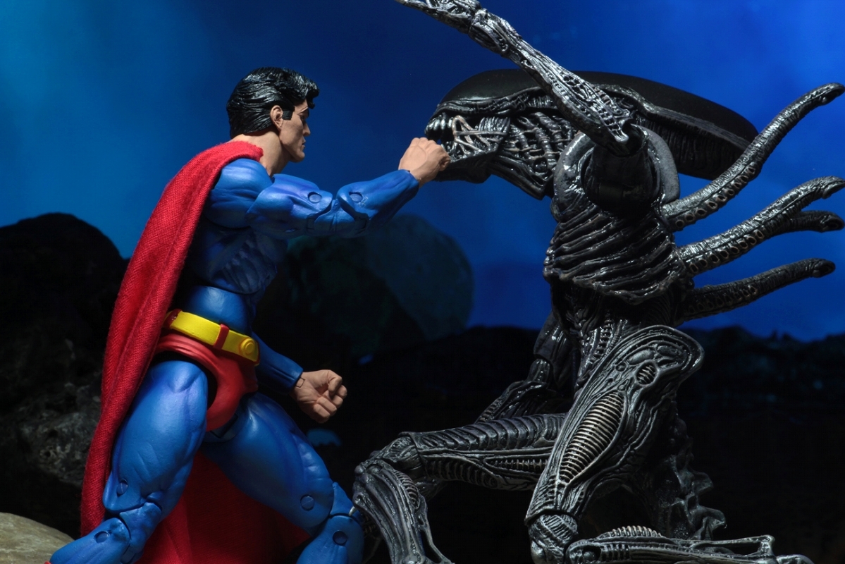 正規品　限定　新品未開封　ネカ　7インチ　スーパーマン　エイリアン　NECA DC vs Dark Horse Superman VS Alien SDCC 2019 Exclusive_メーカーのサンプル画像になります。