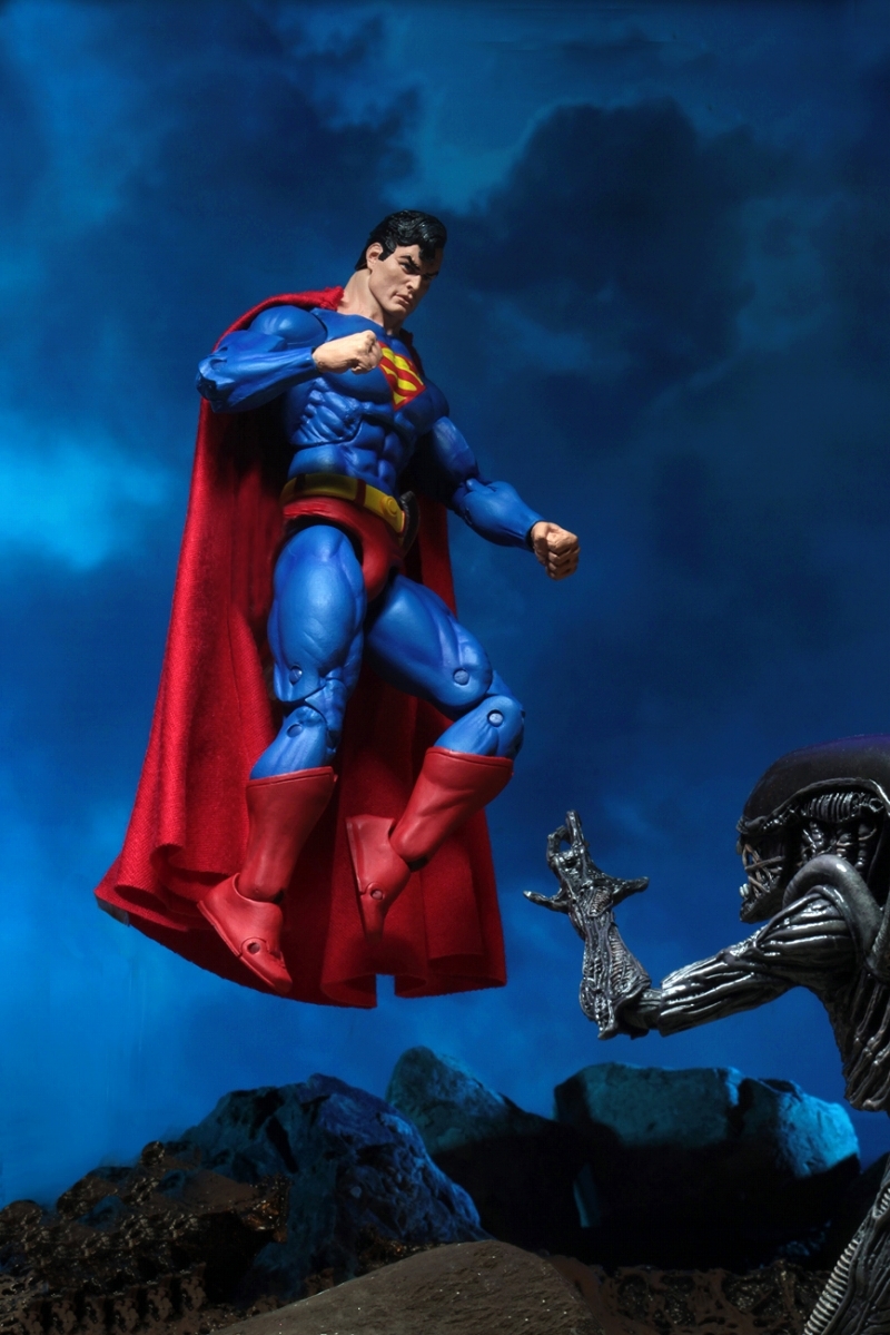 正規品　限定　新品未開封　ネカ　7インチ　スーパーマン　エイリアン　NECA DC vs Dark Horse Superman VS Alien SDCC 2019 Exclusive_メーカーのサンプル画像になります。