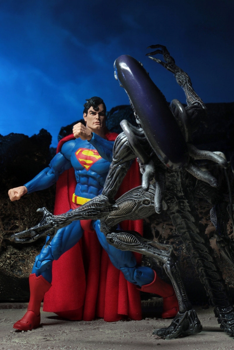 正規品　限定　新品未開封　ネカ　7インチ　スーパーマン　エイリアン　NECA DC vs Dark Horse Superman VS Alien SDCC 2019 Exclusive_メーカーのサンプル画像になります。