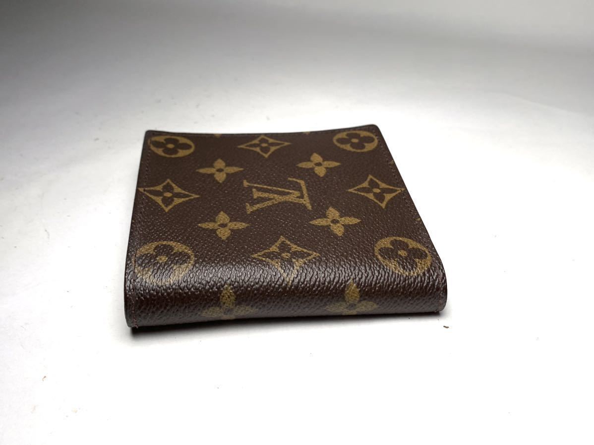 E351 未使用に近い 1円 LOUIS VUITTON ルイヴィトン M61675 モノグラム ポルトフォイユマルコ 二つ折り 財布 ウォレット ミュルティブル_画像4