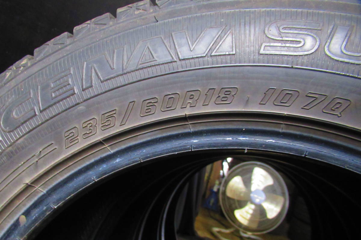 GOODYEAR ICE NAVI SUV スタッドレス 235/60R18 タイヤ4本SET バリ山!! 条件付き送料無料!!_画像2