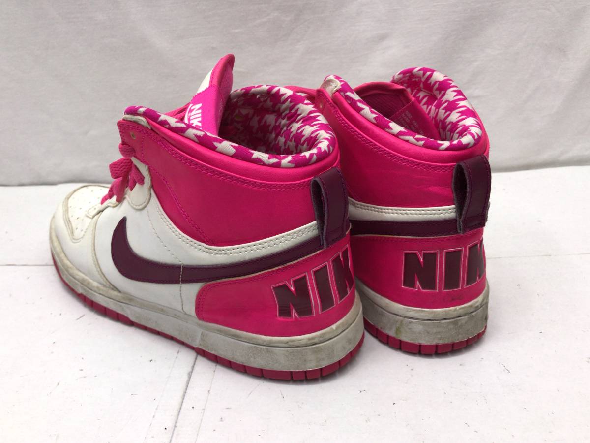 Yahoo!オークション - NIKE ハイカットスニーカー ピンクX Yahoo!オークション - NIKE ハイカットスニーカー ピンクX