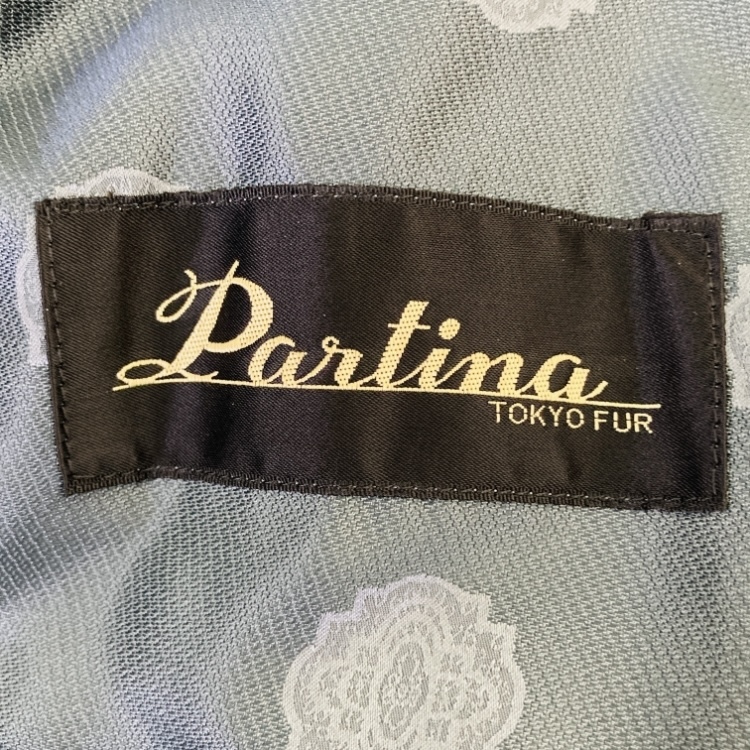 a03368 Partina パルティナ レディース ジャケット コート スエード調 日本製 肩パット 薄手 裏地 S カーキ レトロフューチャースタイルの画像8