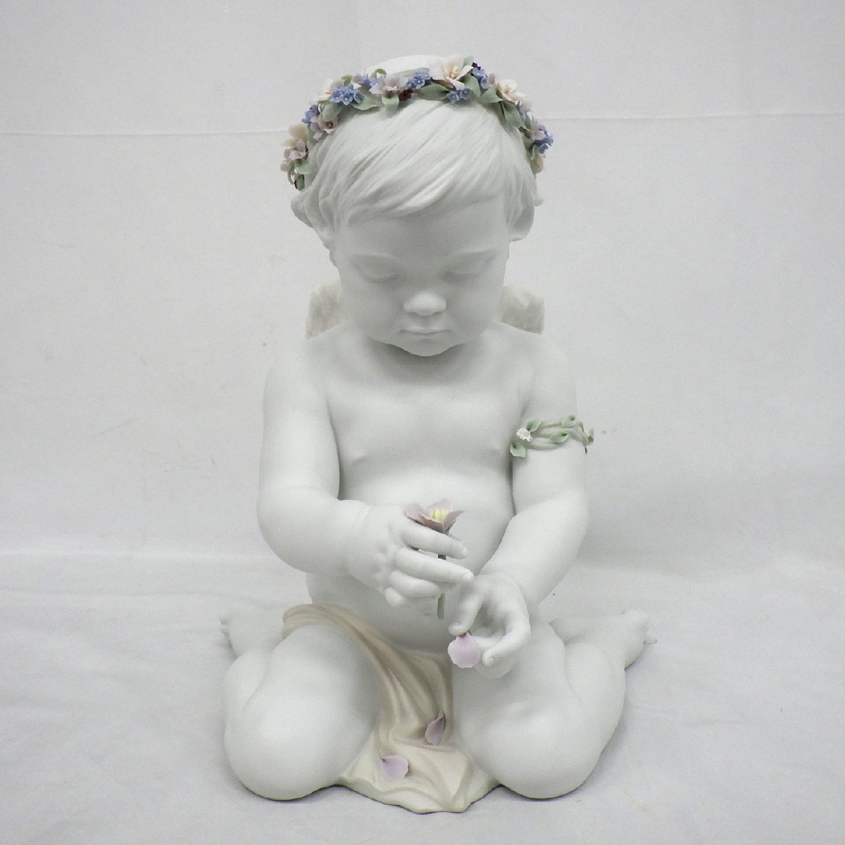 1円～ Lladro リヤドロ 9117「天使の花占い（ライラック）」 55/1500 フィギュリン 箱付 ※同梱不可 y168-2303886【Y商品】_画像2