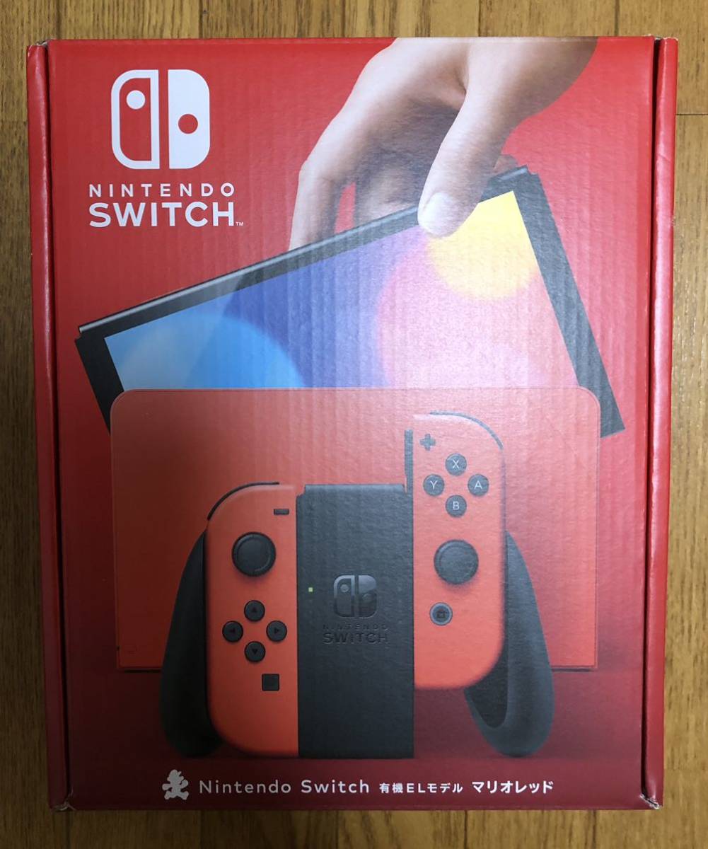 新品未開封　Nintendo Switch（有機ELモデル） マリオレッド　本体　送料無料_画像1