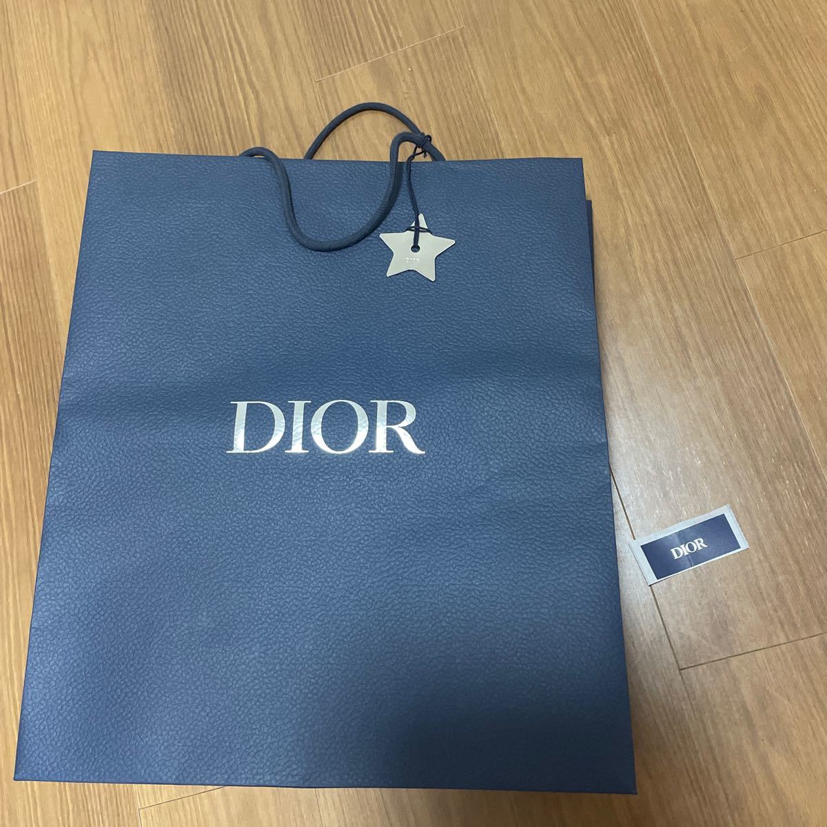 Dior ディオール 紙袋 ショッパー ショップ袋 シール　スター_画像1