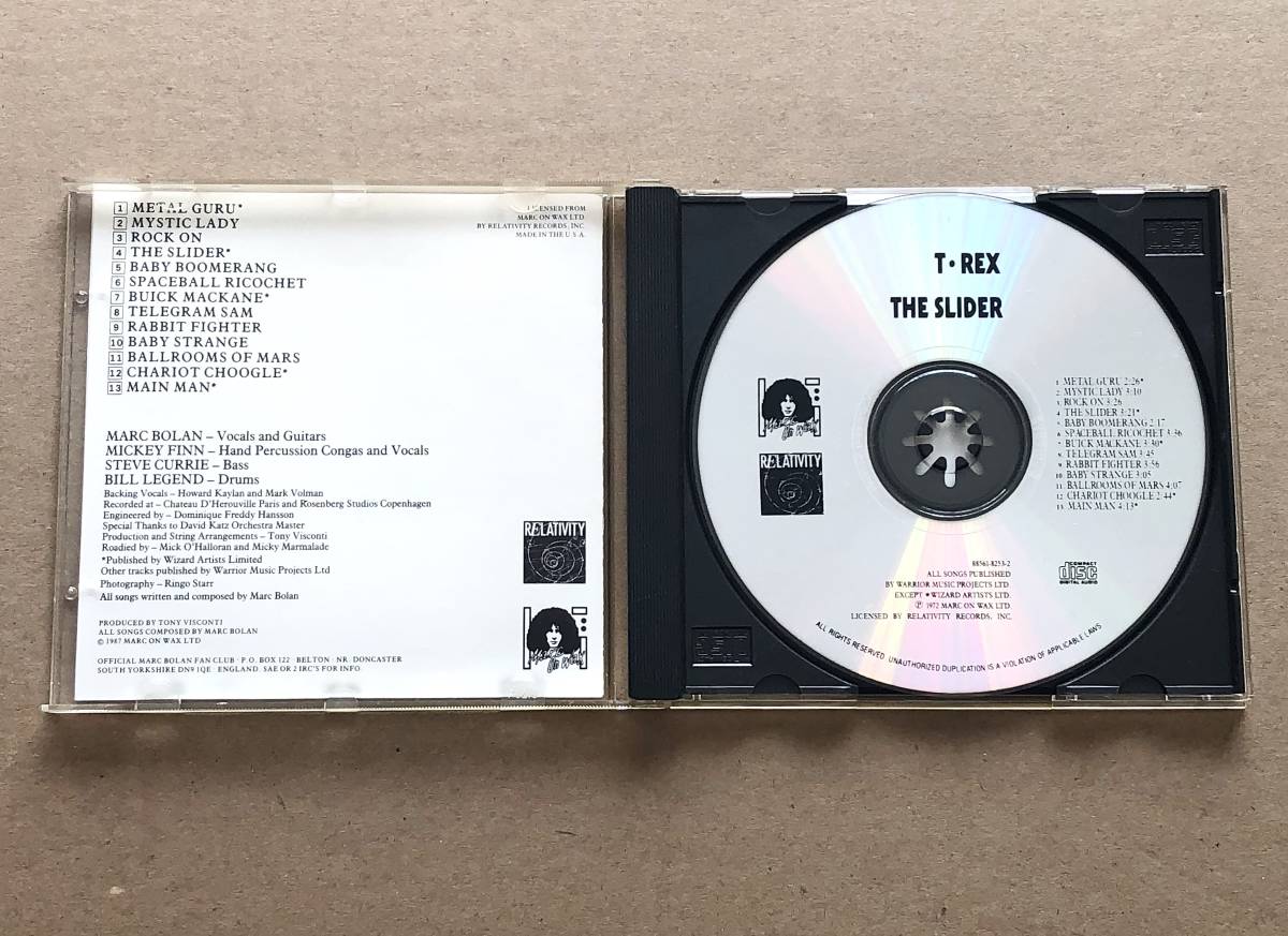 [CD] T.REX / THE SLIDER 輸入盤　盤面綺麗　T.レックス / ザ・スライダー_画像2
