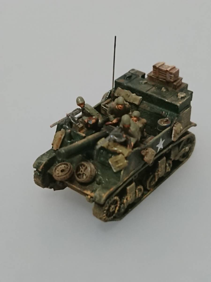 1/144完成品　M4A3＆M4A2-76シャーマン＆M16スカイクリーナー＆M7プリースト自走砲＆T82試作自走砲＆武装ジープ「レマゲン鉄橋攻防戦７」_画像7