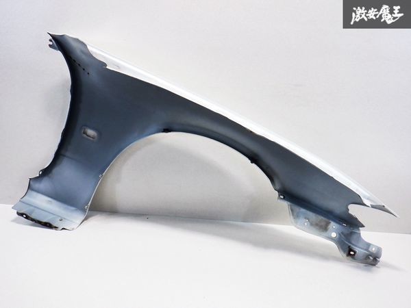 ツメ折り無し！！ 日産純正 S15 シルビア フロント フェンダー フェンダー エアロ 外装 ホワイト 左 左側 助手席側 ドリ車 ドリフト 棚31_画像6