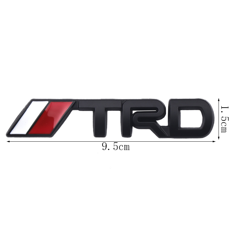 【送料込】TRD(トヨタテクノクラフト) 3Dエンブレム ブラック ミニサイズ 金属製 トヨタ_画像1