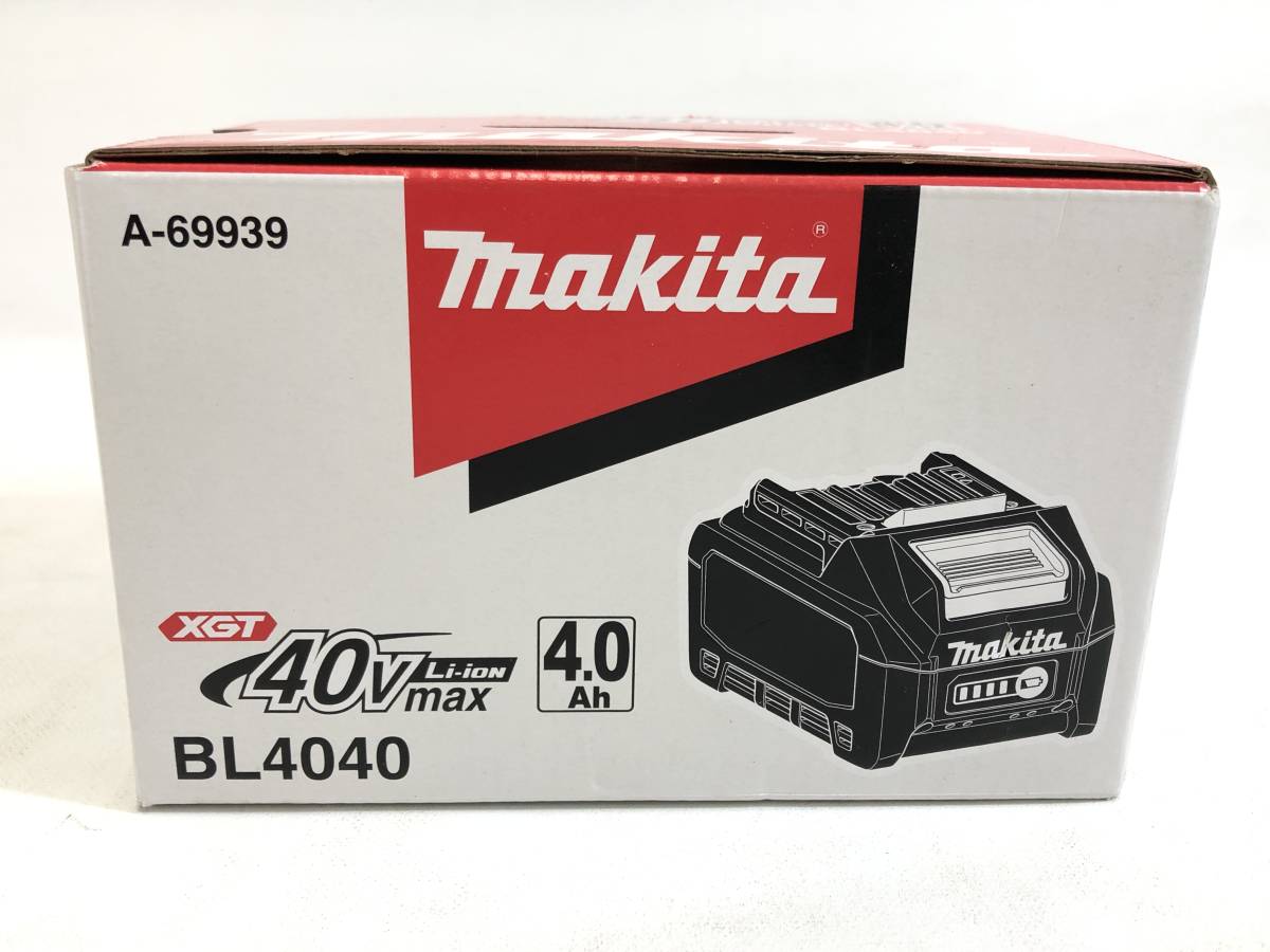 SH231128-02K/ 未使用品 マキタ makita リチウムイオンバッテリ BL4040 (40Vmax) 4.0Ah リチウムイオンバッテリー_画像1