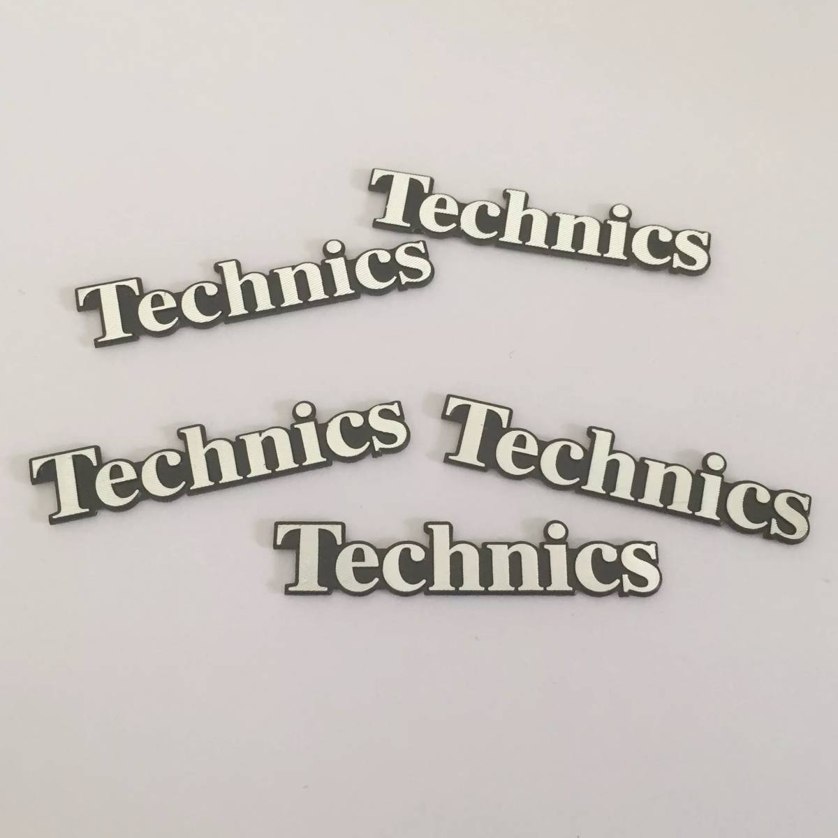 Technics Technics aluminium emblem plate silver / black hs