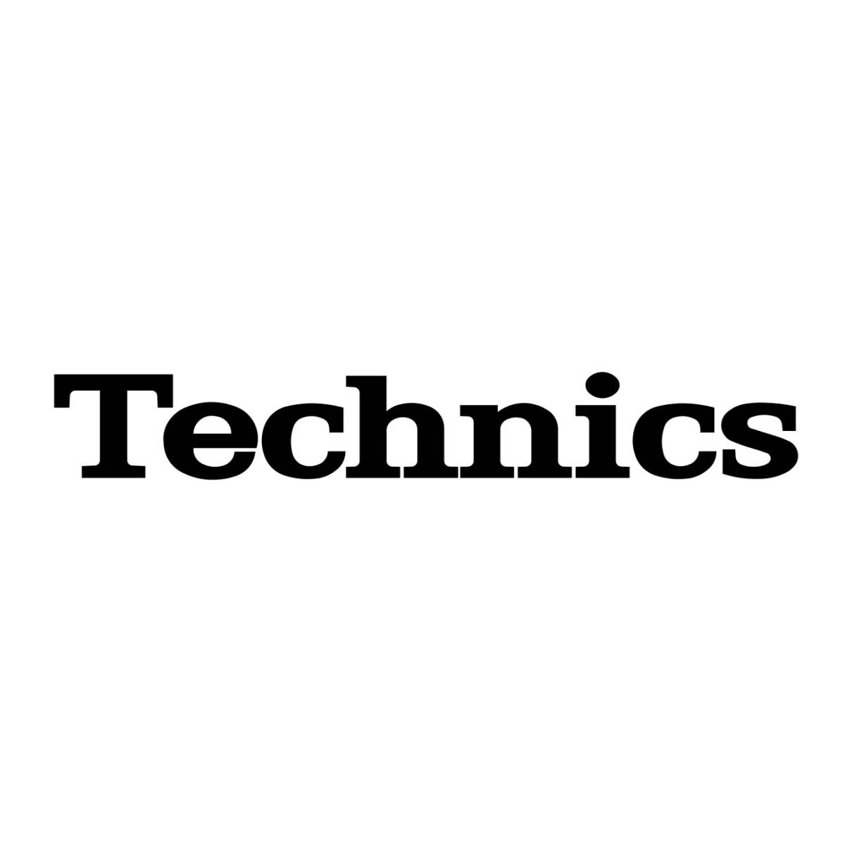 Technics Technics aluminium emblem plate silver / black tn