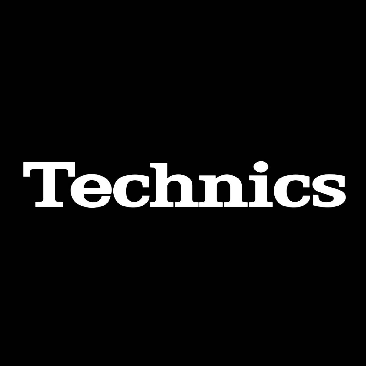 Technics Technics aluminium emblem plate silver / black op