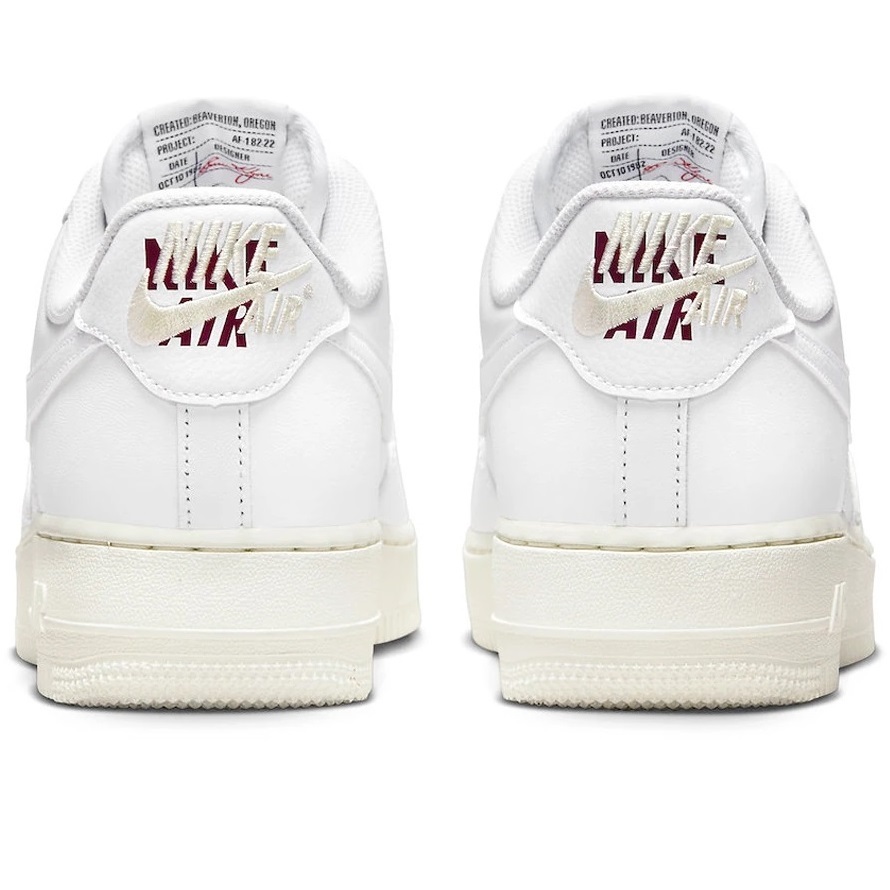 ■ナイキ エア フォース 1 '07 プレミアム ホワイト/セイル/チームレッド 新品 31.0cm US13 NIKE AIR FORCE 1 '07 PRM DQ7664-100_画像5