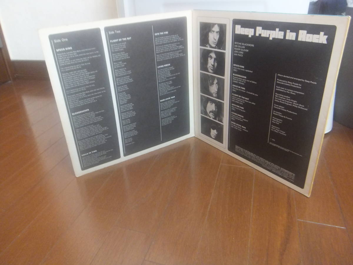 ディープパープル　イン ロック　ドイツ オリジナル盤　輸入盤LPレコード　インナーバッグ付_画像3