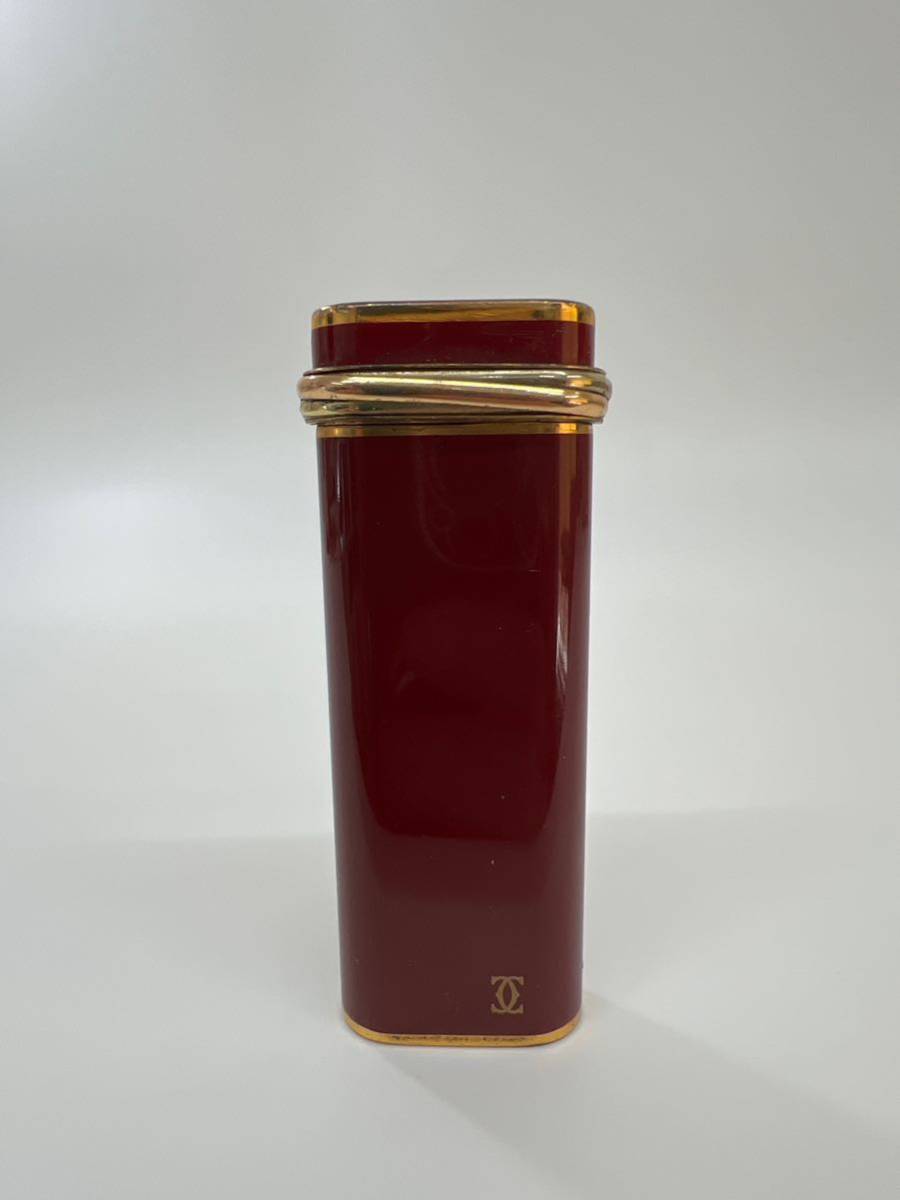 Cartier ライター　ワインレッド×ゴールドカラー　GAS REFILL TANK タンク 替えタンク ビンテージ レトロ 喫煙具　GST112201_画像2