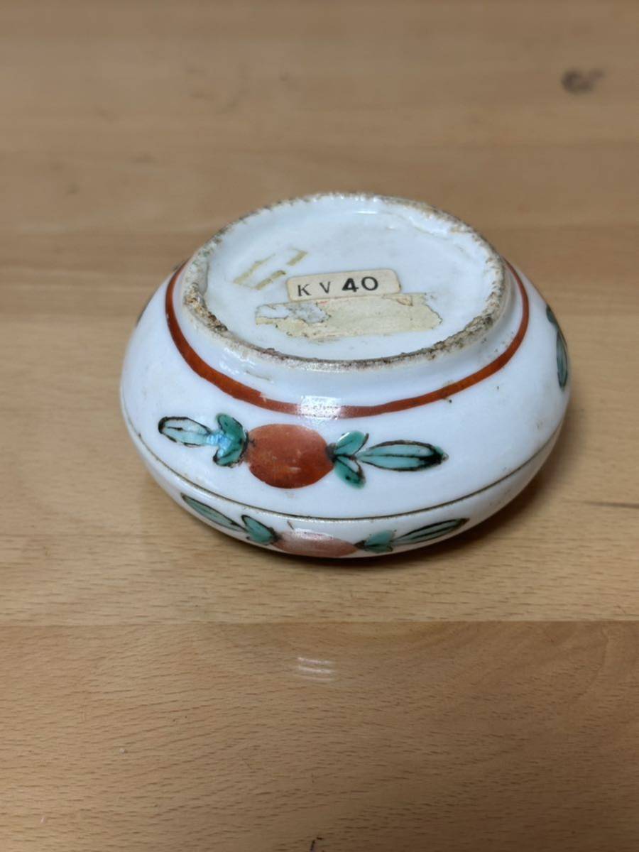 中国 古美術 色絵 人物　香盒 煎茶道具　香道具　物入_画像7