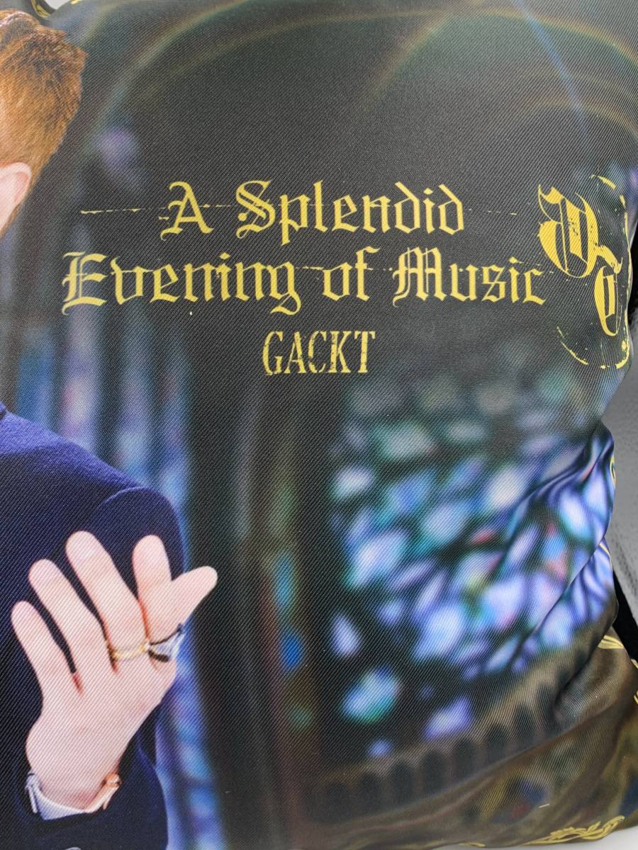 Ｂ874　稀少・レア　非売品　GACKT/ガクト　クッション2点セット　A Splendid Evening of music/がくっちフェイスクッション　タグ付ブルー_画像6