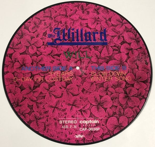 THE WILLARD / WILL 12インチレコード ピクチャー盤 ザ・ウィラード_画像2