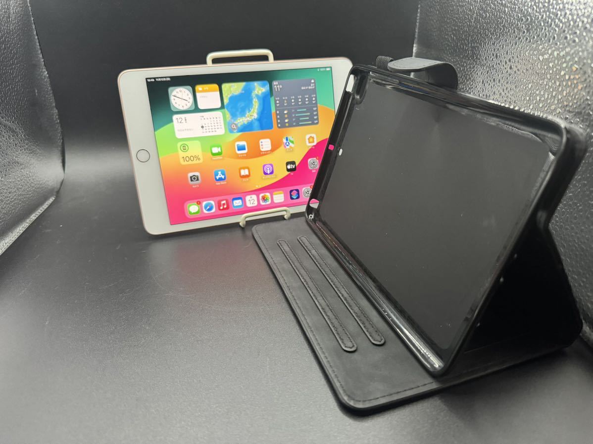 SIMフリー美品93%送無 ipadmini5ペンシルケーブルスタンド型ケース