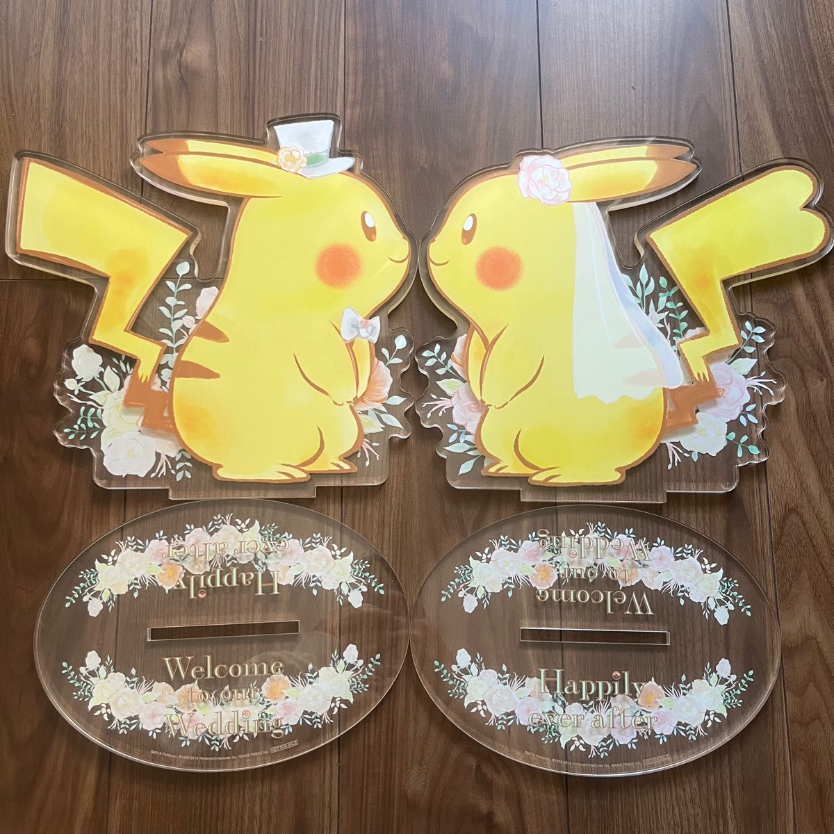 ピカチュウ ウエディング ウェルカムボード アクリルプレート ピカチュウ ウエディング ウェルカムボード アクリルプレート